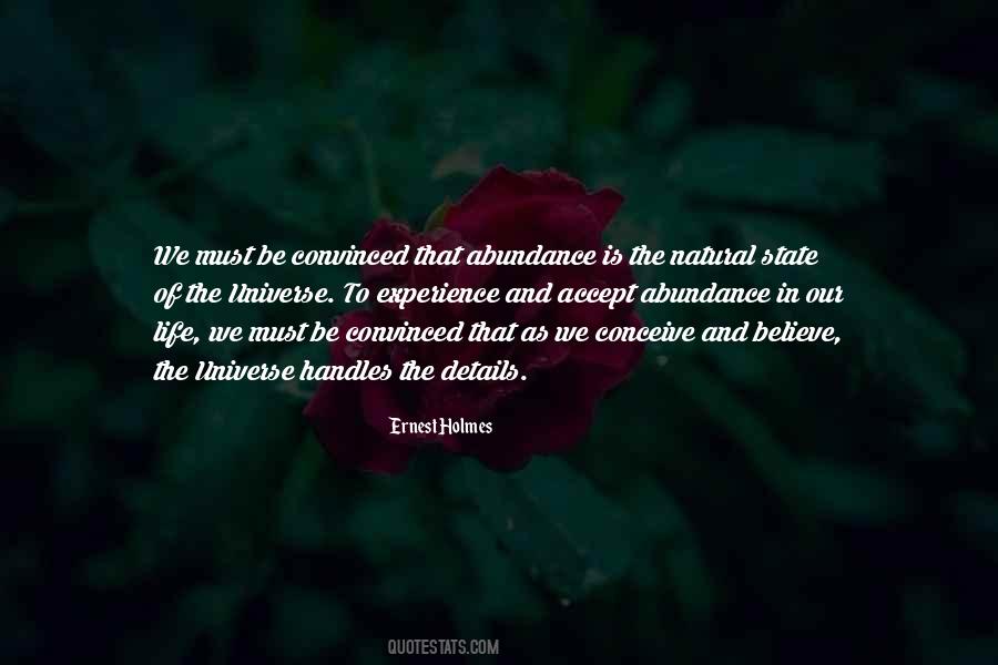 Believe In The Universe Quotes #324921