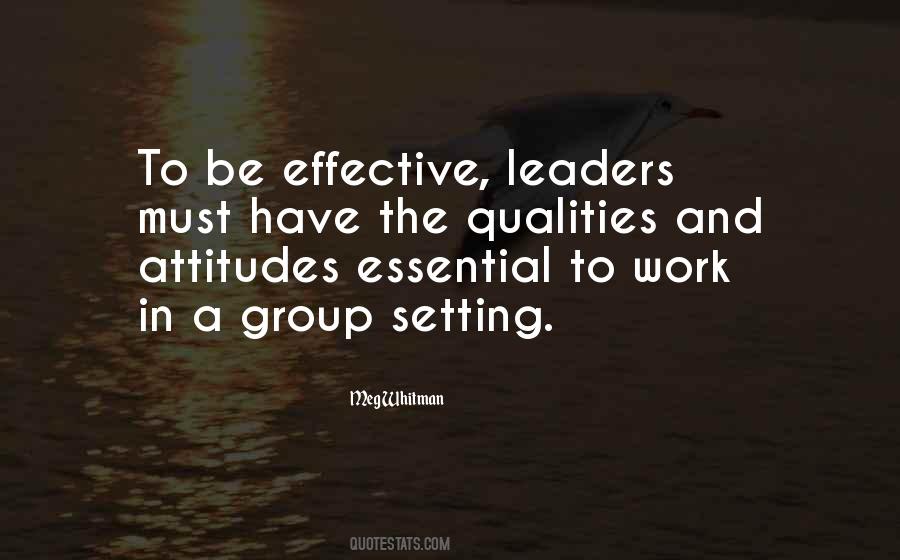 Quotes About Qualities Of A Leader #804950