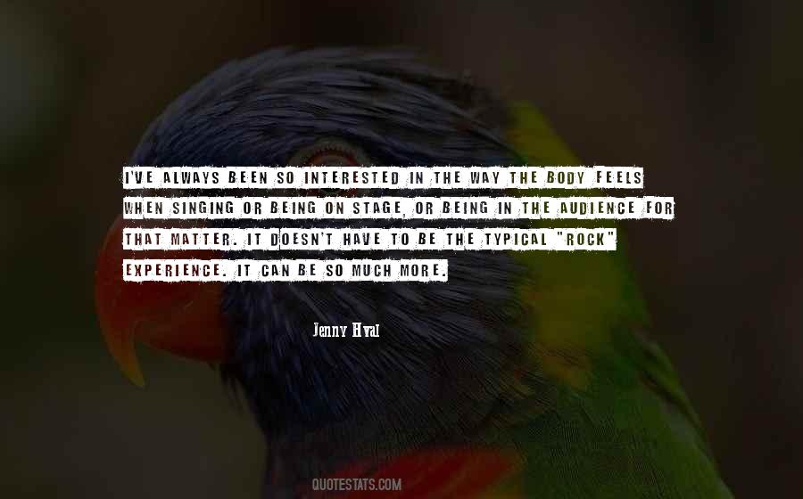 Body Experience Quotes #145514