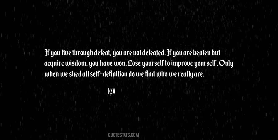 Not Defeated Quotes #211461