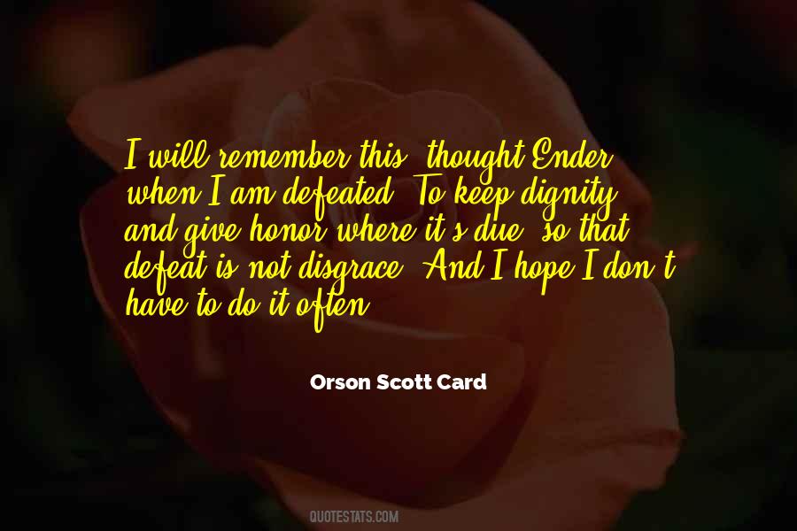 Not Defeated Quotes #89586