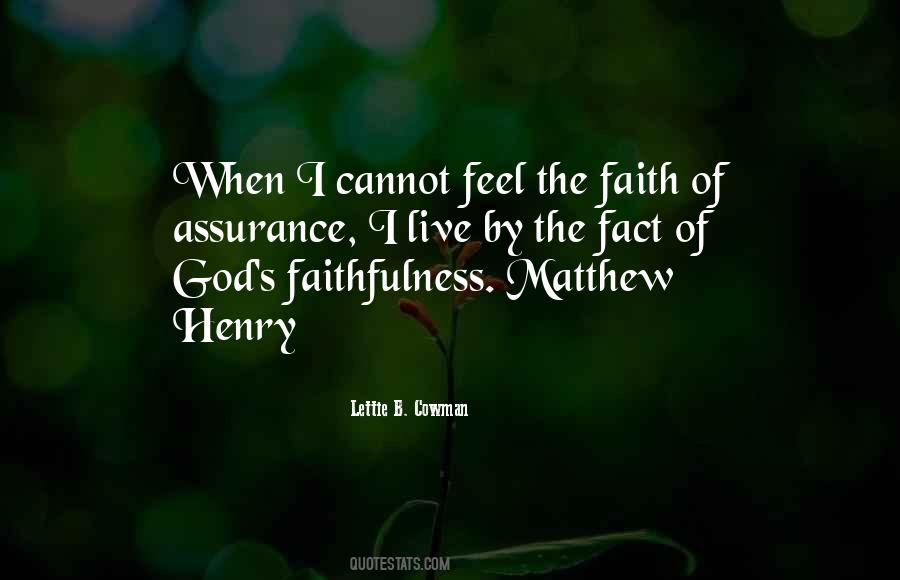 Quotes About God's Faithfulness #1444900