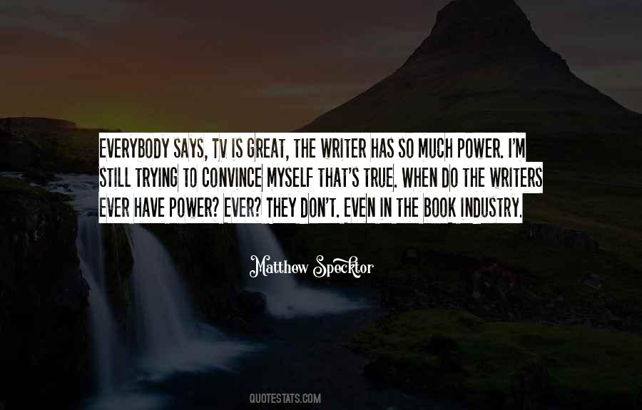 Tv Writers Quotes #495736