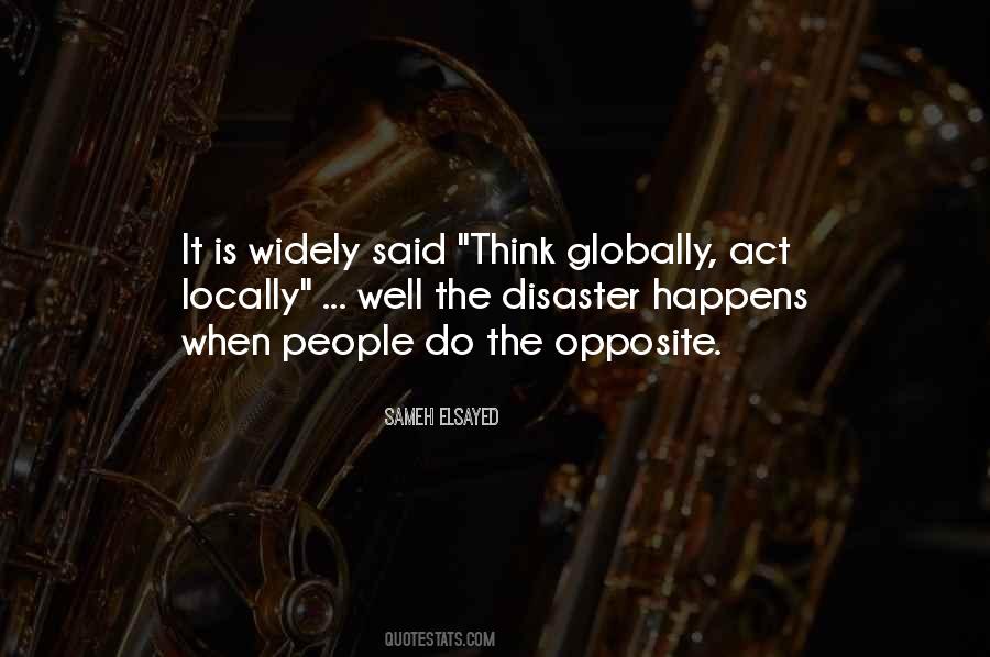 Think Globally Quotes #1168671