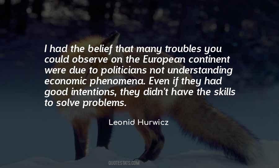 Quotes About Economic Problems #1393216