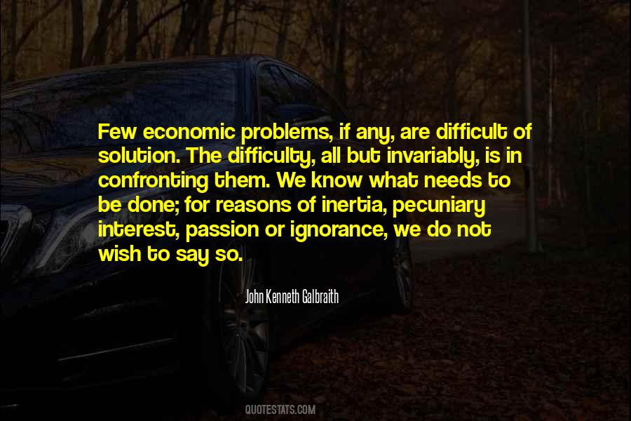 Quotes About Economic Problems #683121