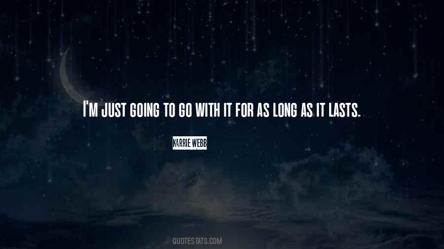 Quotes About Lasts #1170808