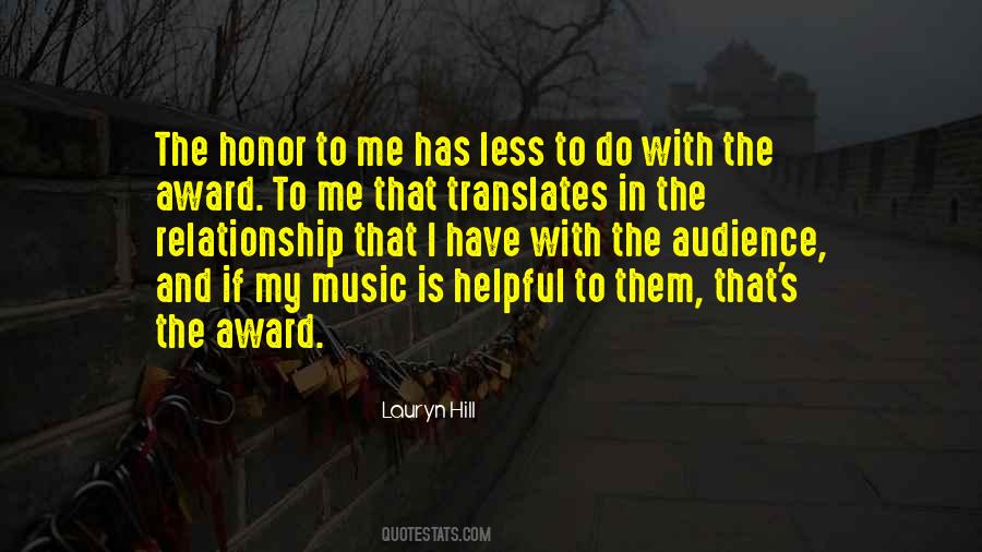 Quotes About Music Awards #665576