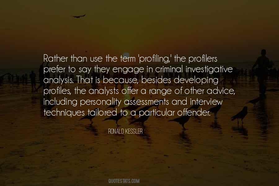 Quotes About Profiles #1704474