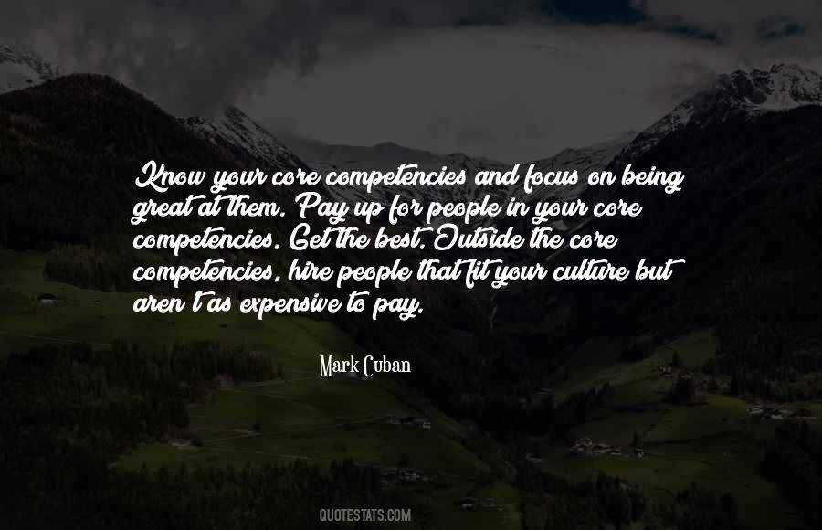 Quotes About Core Competencies #1852462