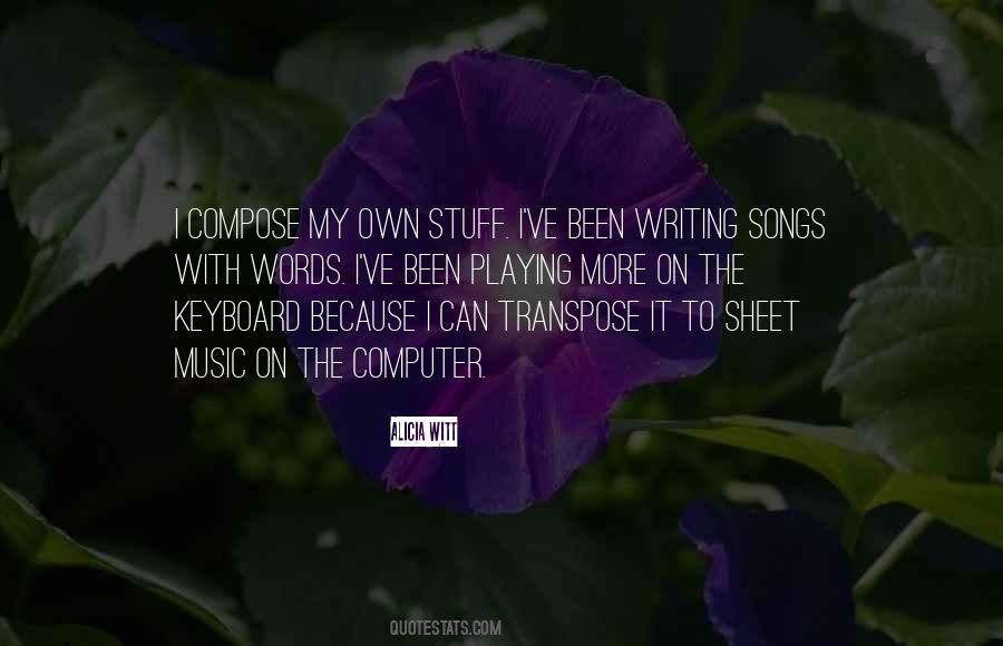 Music Writing Quotes #151808