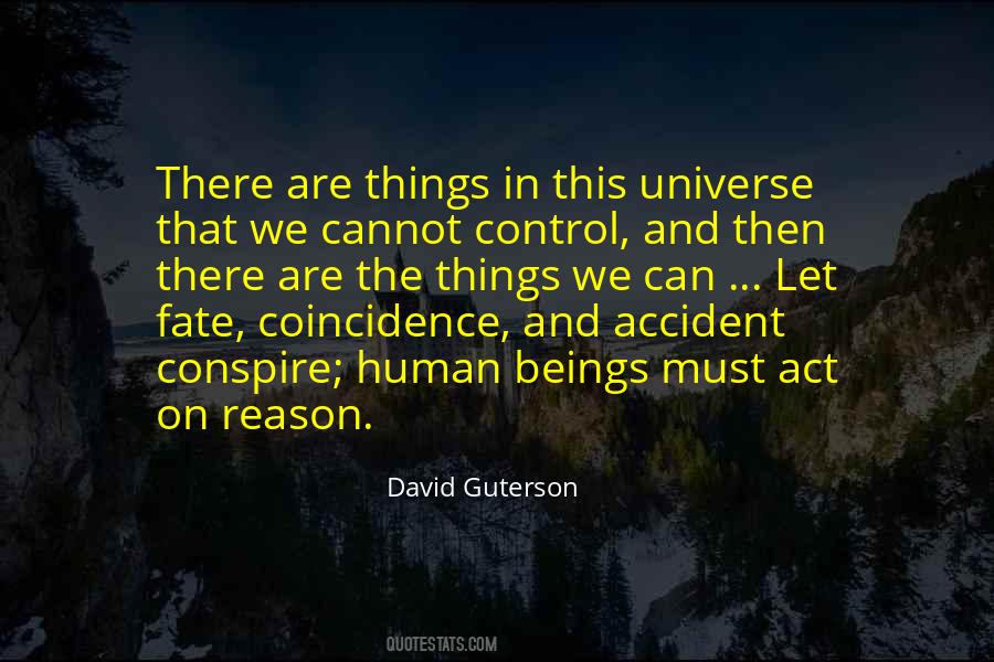 You Can T Control The Universe Quotes #464870