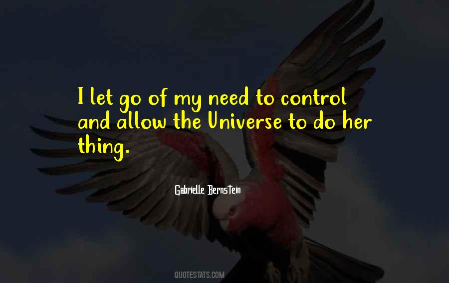 You Can T Control The Universe Quotes #593256