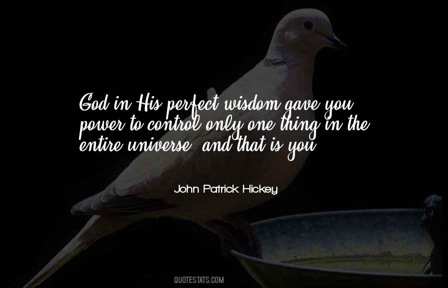 You Can T Control The Universe Quotes #986691