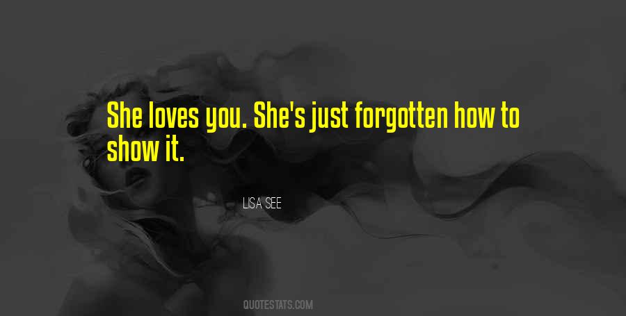 Quotes About Forgotten Love #397305