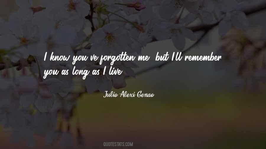 Quotes About Forgotten Love #730512