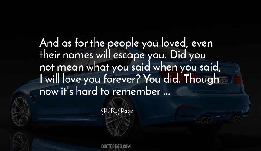 Quotes About Forgotten Love #773532