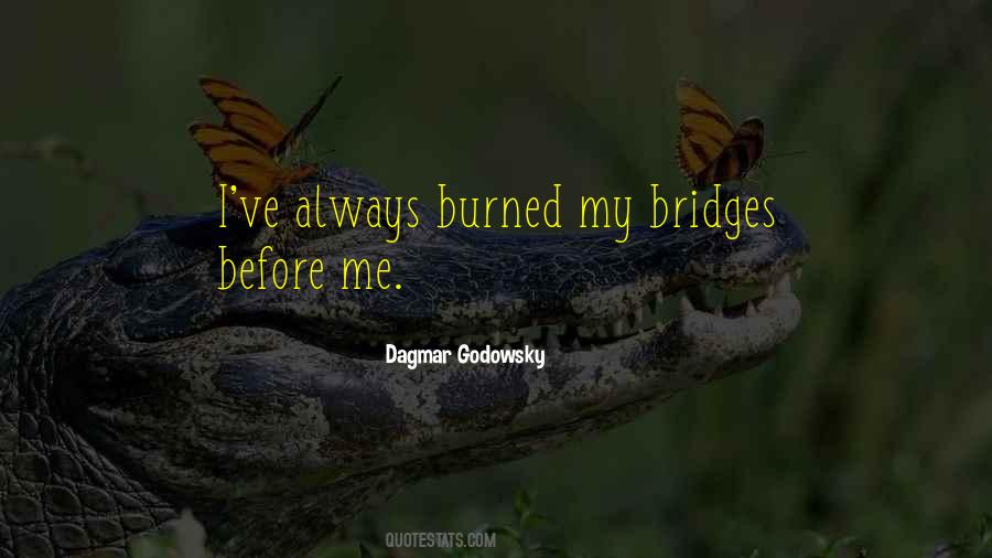 Quotes About Burned Bridges #1298675