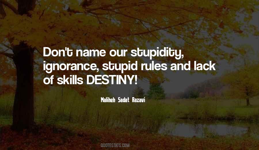 Quotes About Stupidity And Ignorance #206811