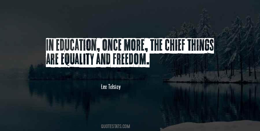 Quotes About Education And Freedom #1263841
