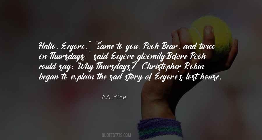 Quotes About Pooh Bear #818502