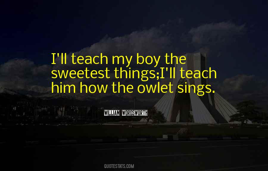 Boy Sings Quotes #833225