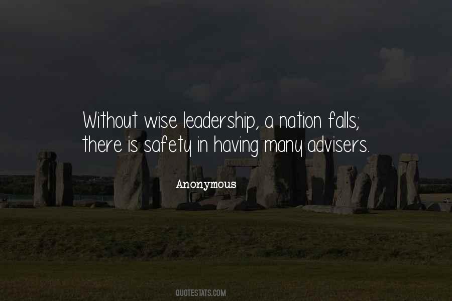 Quotes About Wise Leadership #1114218