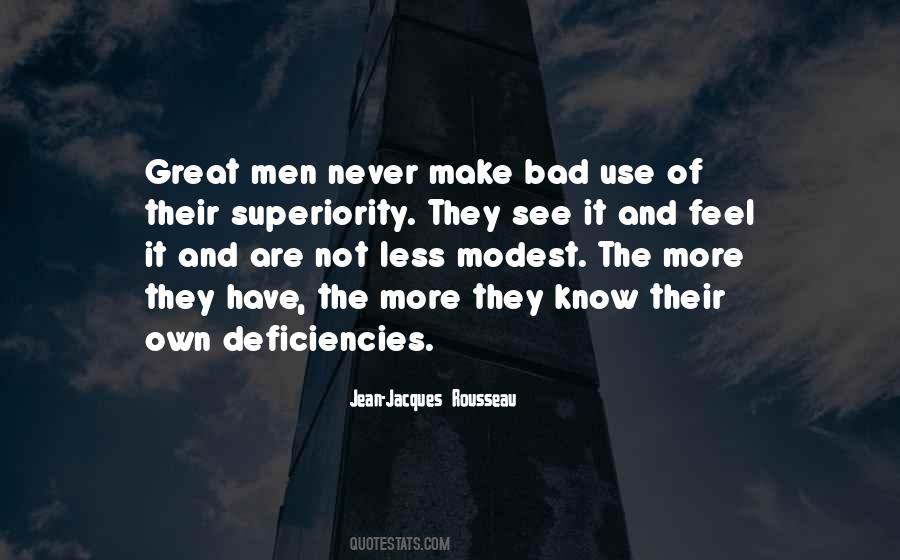 Quotes About Superiority #1056366