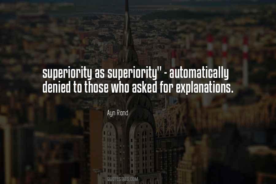 Quotes About Superiority #963936