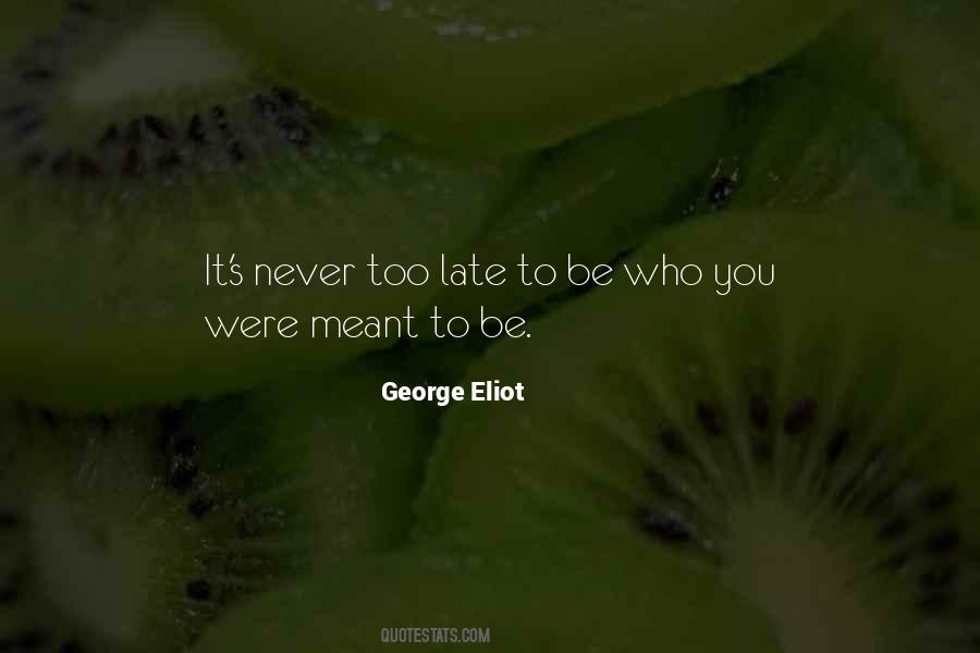 Quotes About Never Too Late #1311605