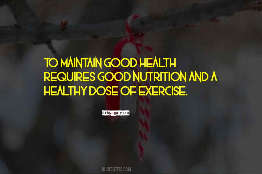Maintain Health Quotes #1382553