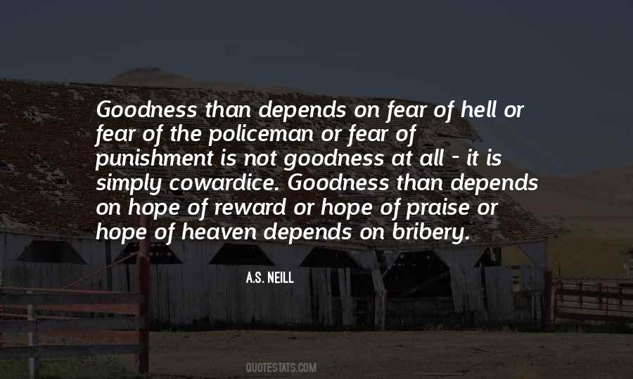 Fear Of Punishment Quotes #1144295