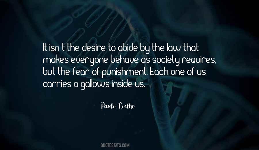 Fear Of Punishment Quotes #1304473