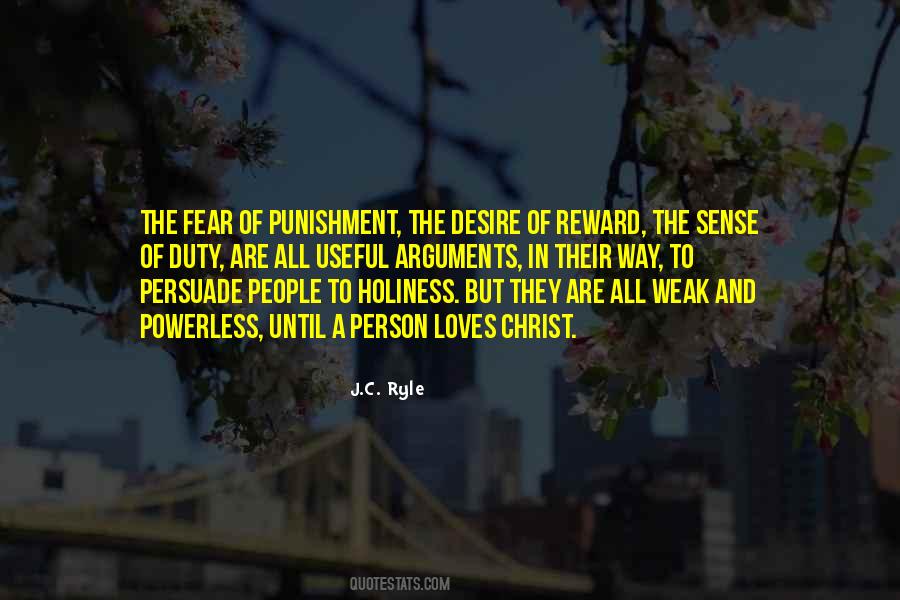 Fear Of Punishment Quotes #440678