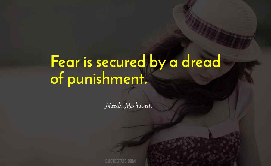 Fear Of Punishment Quotes #50282
