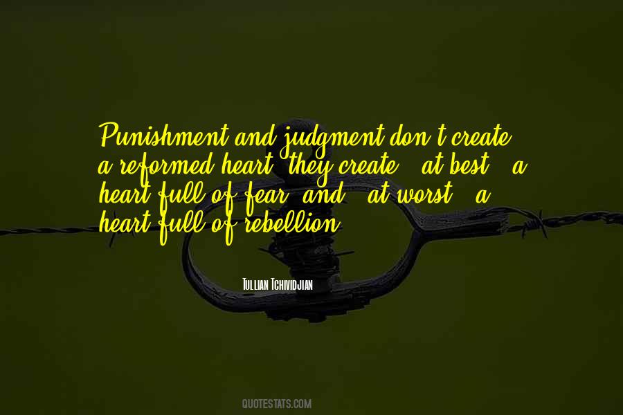 Fear Of Punishment Quotes #733430