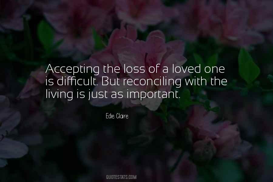 Quotes About Accepting Loss #312104