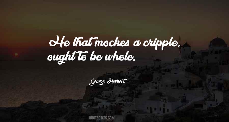 Quotes About Cripples #1305856