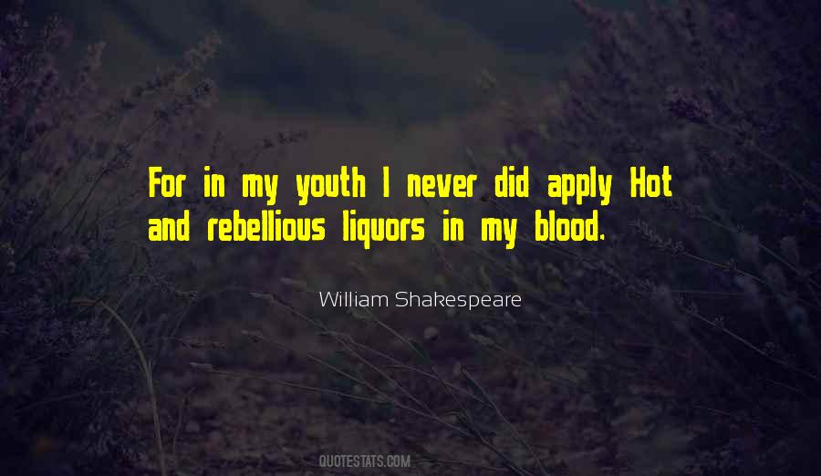 Blood Youth Quotes #1836558