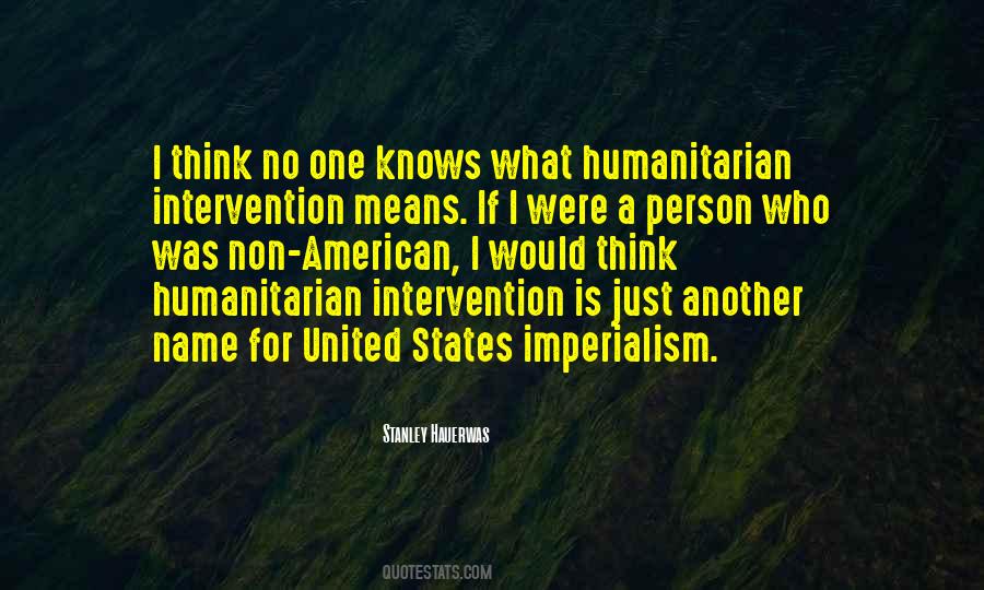 Quotes About United States Intervention #959980