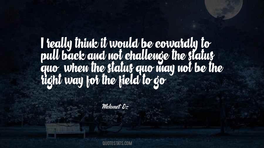 Challenge The Status Quo Quotes #1553043