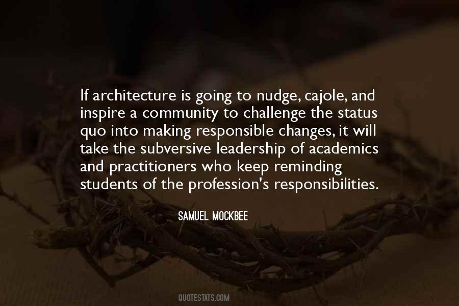 Challenge The Status Quo Quotes #789979