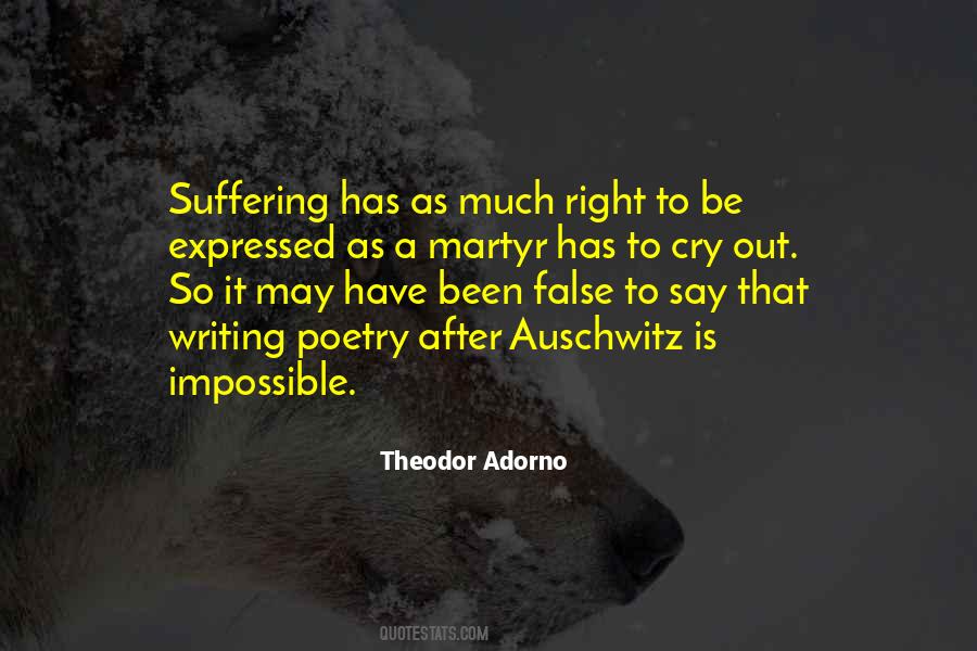 Quotes About Suffering For Your Art #264007