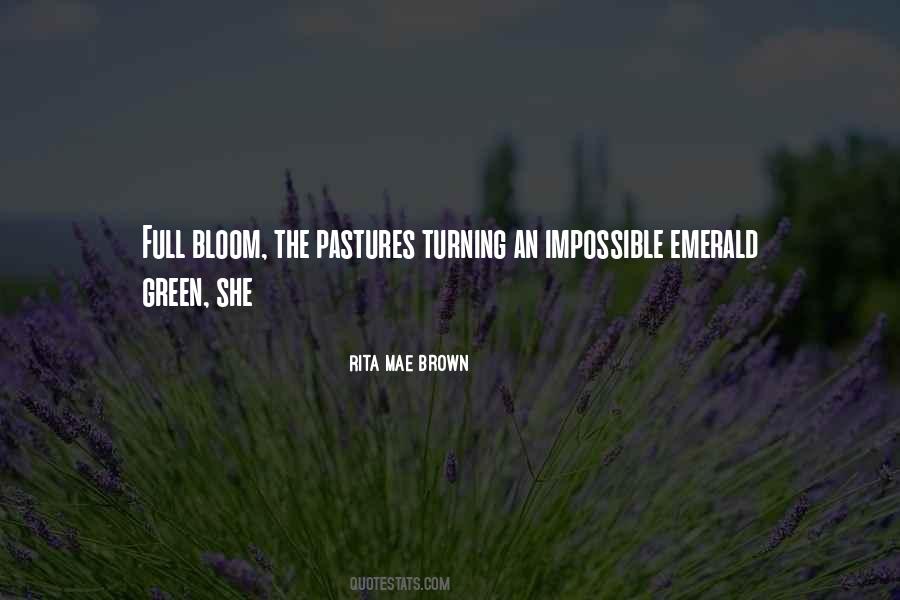 Quotes About Green Pastures #159733