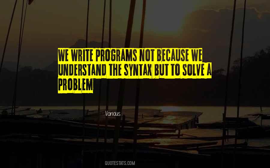 Quotes About Syntax #1526417