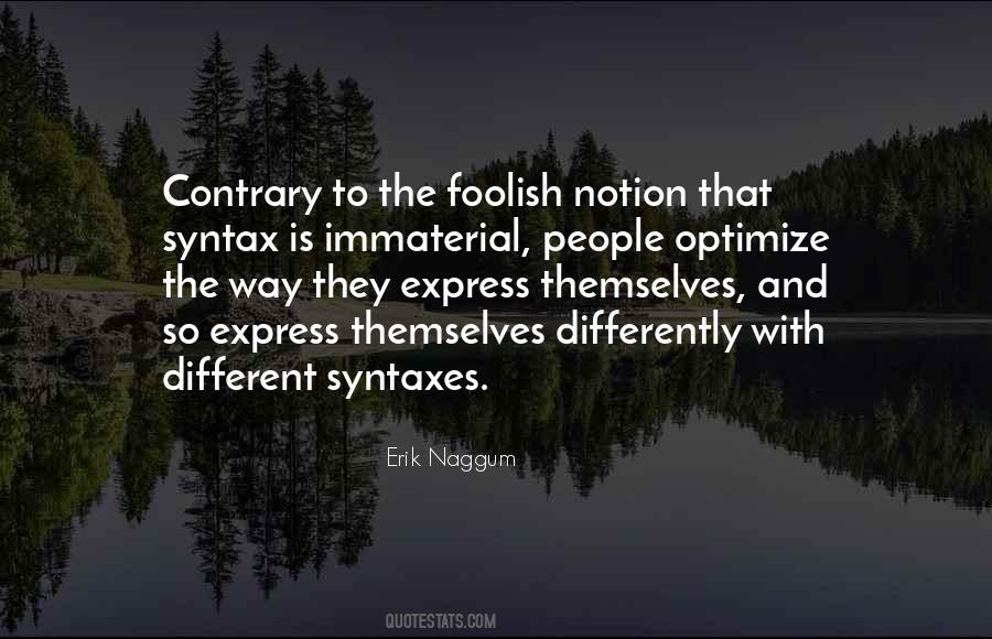 Quotes About Syntax #1546664