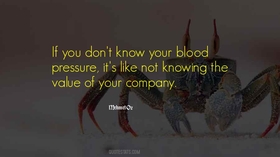 Quotes About Blood Pressure #1637954