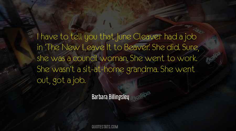 Quotes About Cleaver #781492