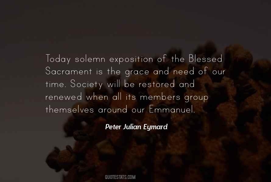 Quotes About Blessed Sacrament #1612742
