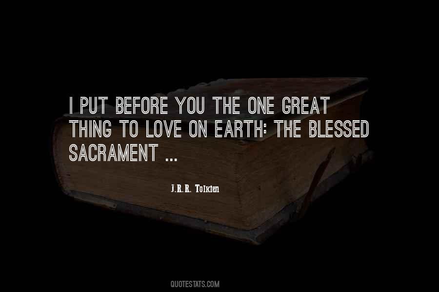 Quotes About Blessed Sacrament #646826